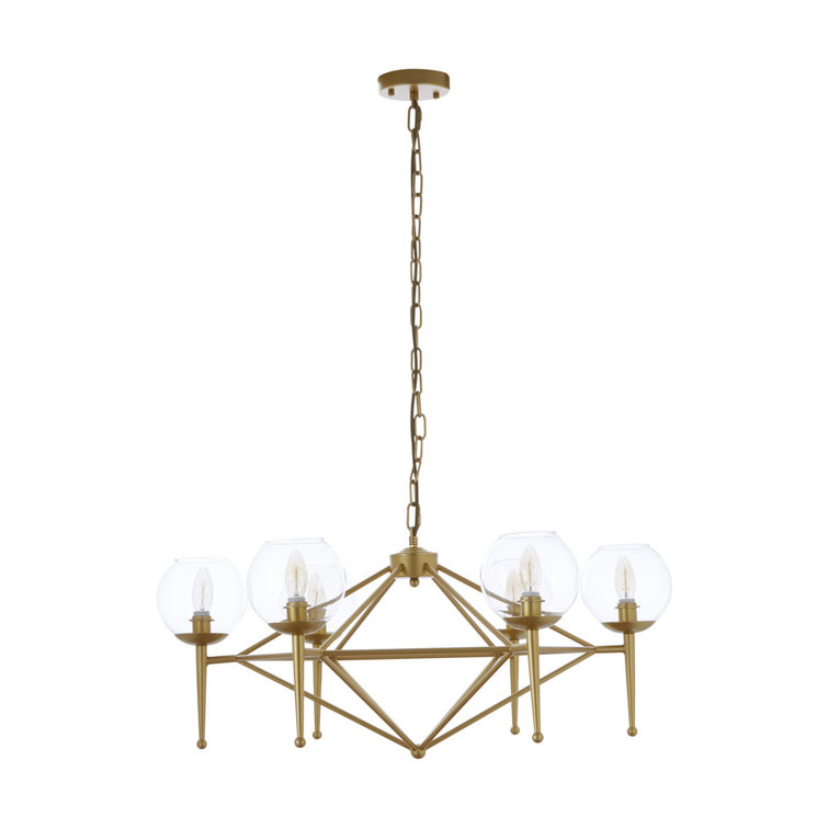 Canora Grey Moorcroft 6 Light Geometric Globe Pendant Wayfair.co.uk